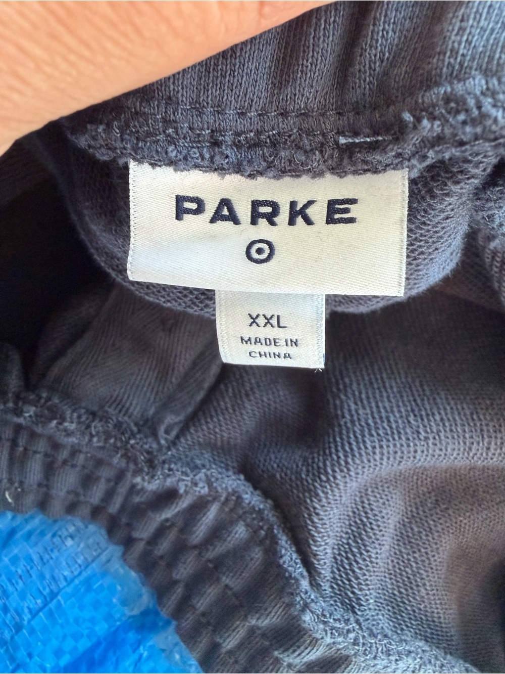 Parke x Target Navy Blue Wide Leg Sweatpants - Picture 5 of 6